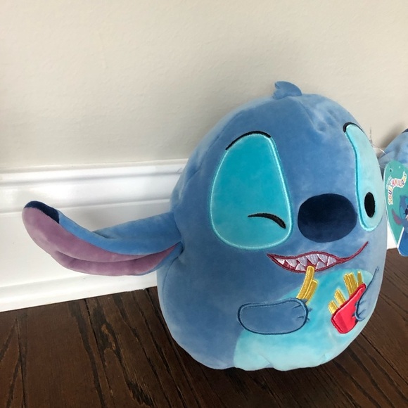 Squishmallows x Disney 8” Stitch Holding French Fries Plush Toy - NWT! - Picture 4 of 9
